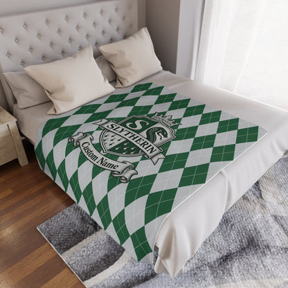 Personalized Wizard House Crests Blanket with Name