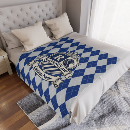 Personalized Wizard House Crests Blanket with Name