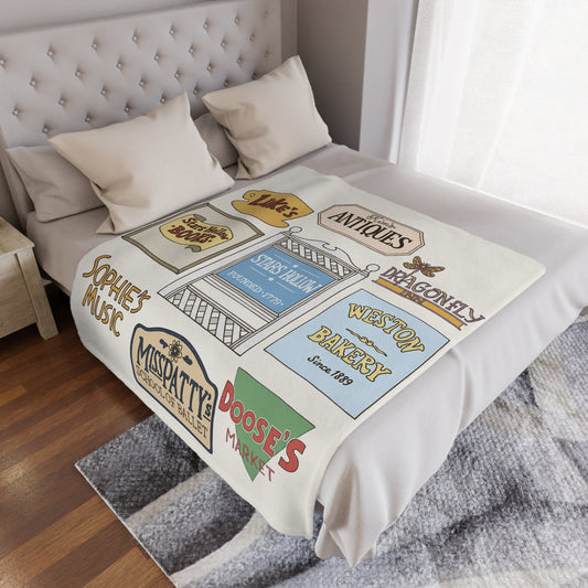 Stars Hollow Throw Blanket, Gilmore Girls Cozy Blanket