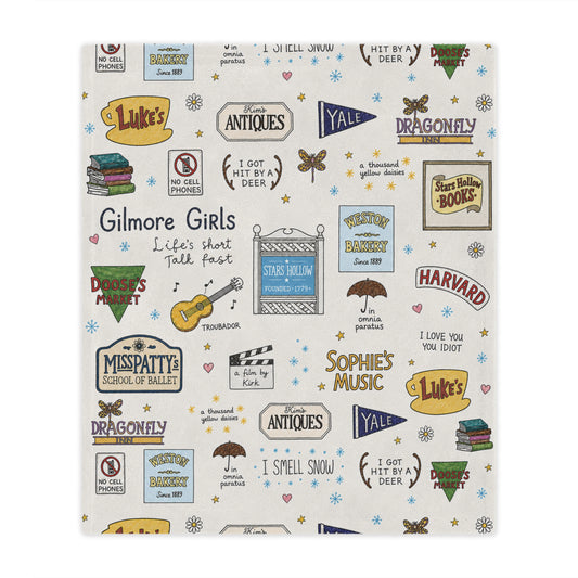 Stars Hollow Throw Blanket, Gilmore Girls Cozy Blanket