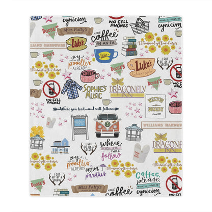 Stars Hollow Throw Blanket, Gilmore Girls Cozy Blanket