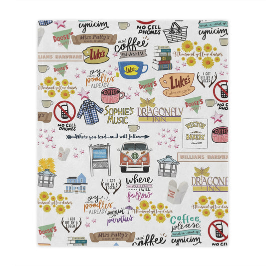 Stars Hollow Throw Blanket, Gilmore Girls Cozy Blanket