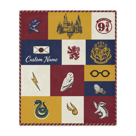 Personalization Wizard Blanket with Name