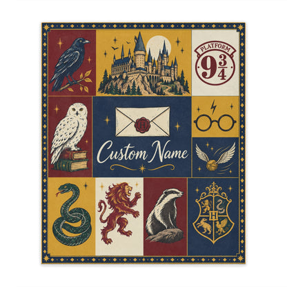Personalization Wizard Blanket with Name
