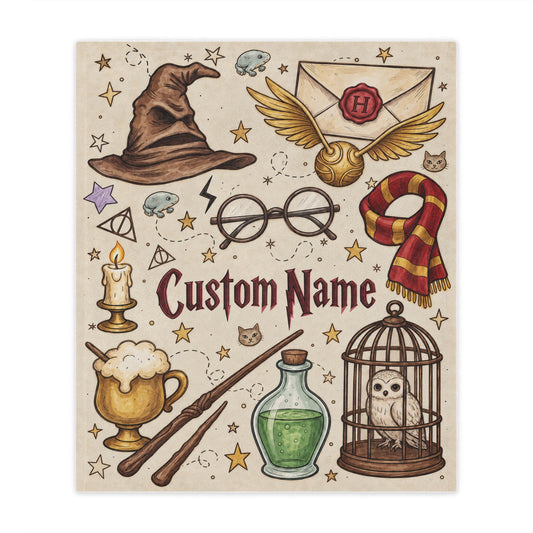 Personalized Wizard Blanket with Name