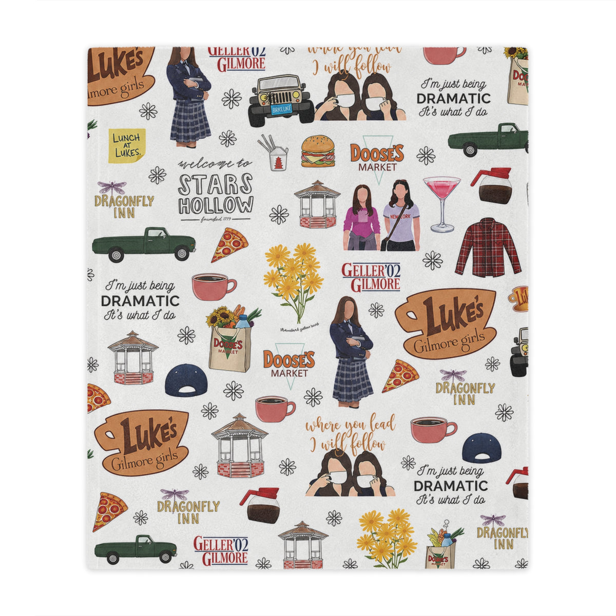 Stars Hollow Throw Blanket, Gilmore Girls Cozy Blanket