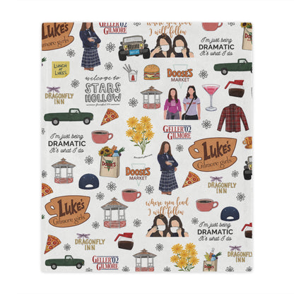 Stars Hollow Throw Blanket, Gilmore Girls Cozy Blanket