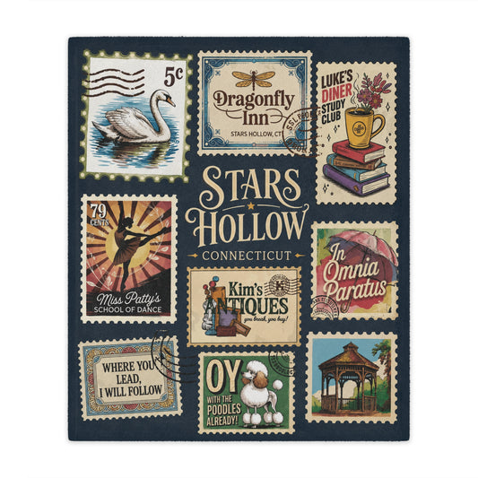 Stars Hollow Throw Blanket, Gilmore Girls Cozy Blanket
