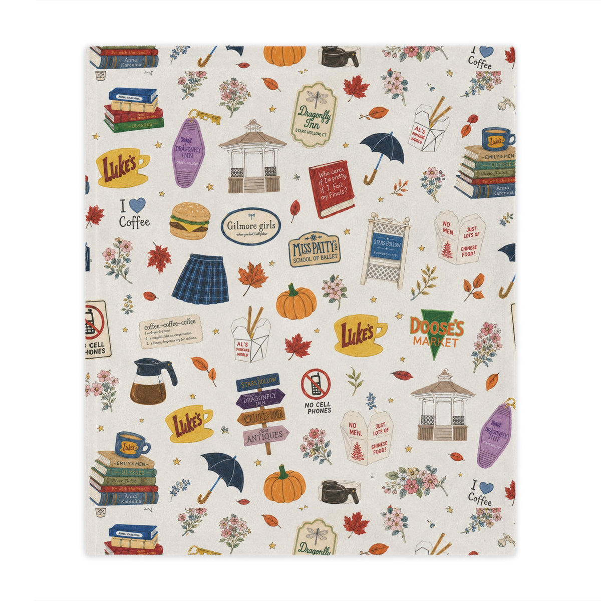 Stars Hollow Throw Blanket, Gilmore Girls Cozy Blanket
