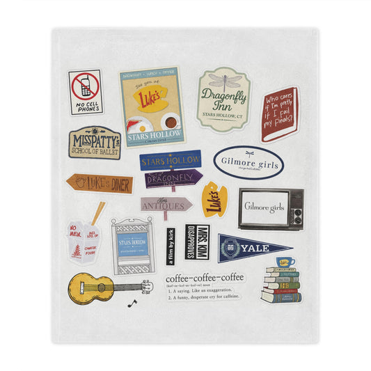 Stars Hollow Throw Blanket, Gilmore Girls Cozy Blanket