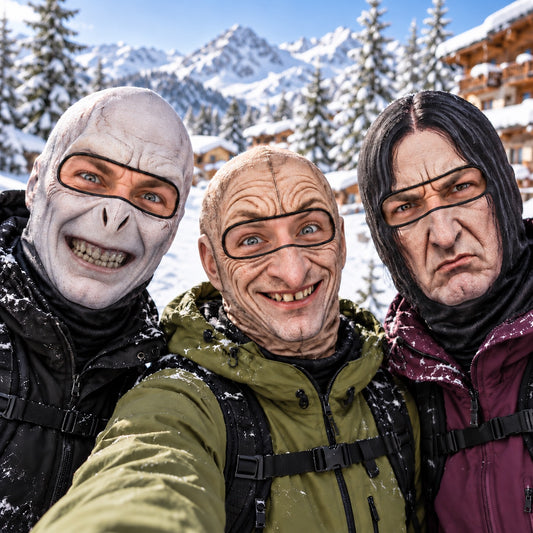 Funny Wizard School Ski Mask, Winter Face Cover for Skiing and Snowboarding
