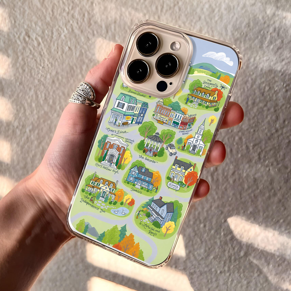 Gilmore Girls Phone Case, Stars Hollow Map MagSafe Phone Case