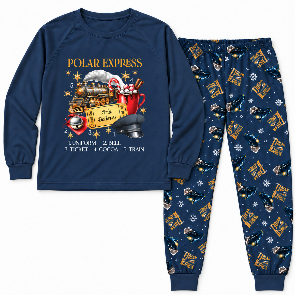 Personalized Polar Express Pajamas