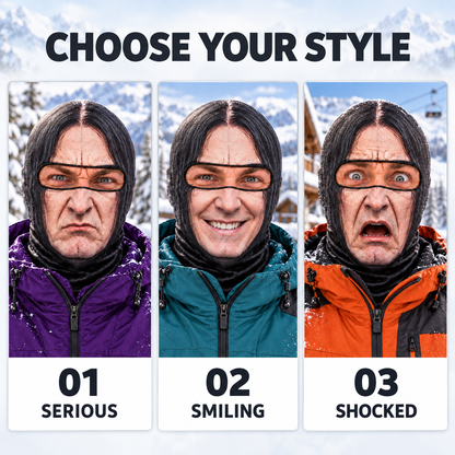 Funny  Half-Blood Prince Ski Mask, Winter Face Cover for Skiing and Snowboarding