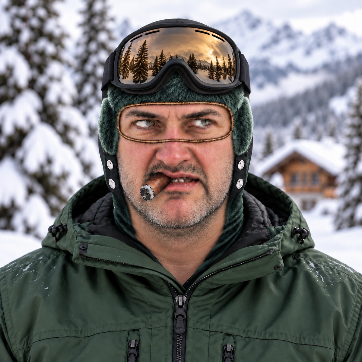 Cousin Eddie Funny Biker Ski Mask