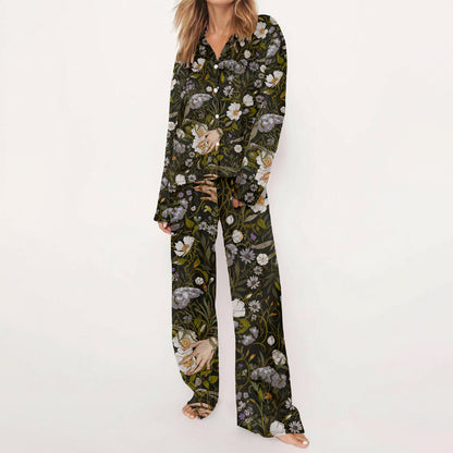 Dark Botanical Hands Pajama Set