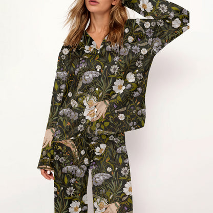 Dark Botanical Hands Pajama Set