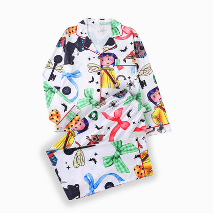 Coraline Blue Night Pajamas Set
