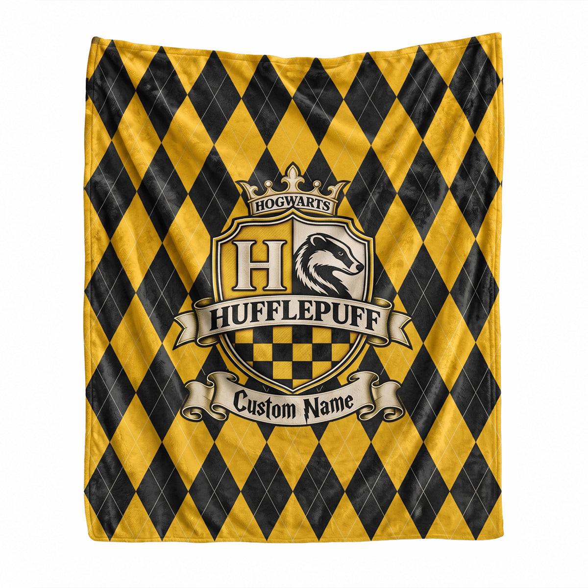 Personalized Wizard House Crests Blanket with Name