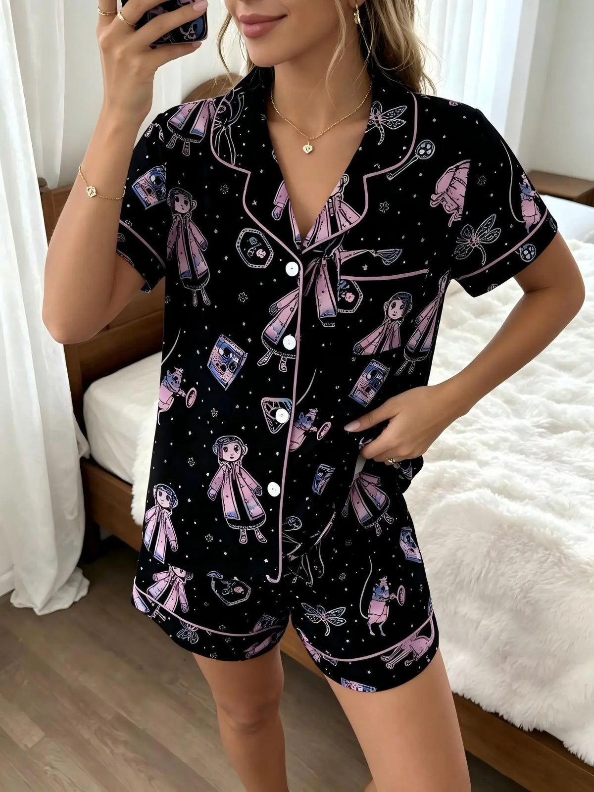 Coraline Spooky Dream Pajamas Set