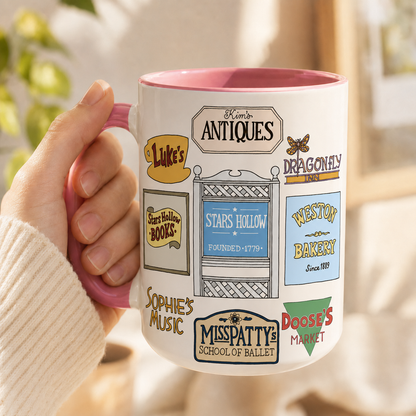 Gilmore Girls Accent Mug, Stars Hollow Ceramic Mug