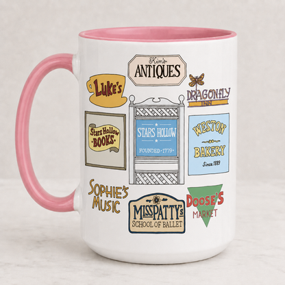 Gilmore Girls Accent Mug, Stars Hollow Ceramic Mug