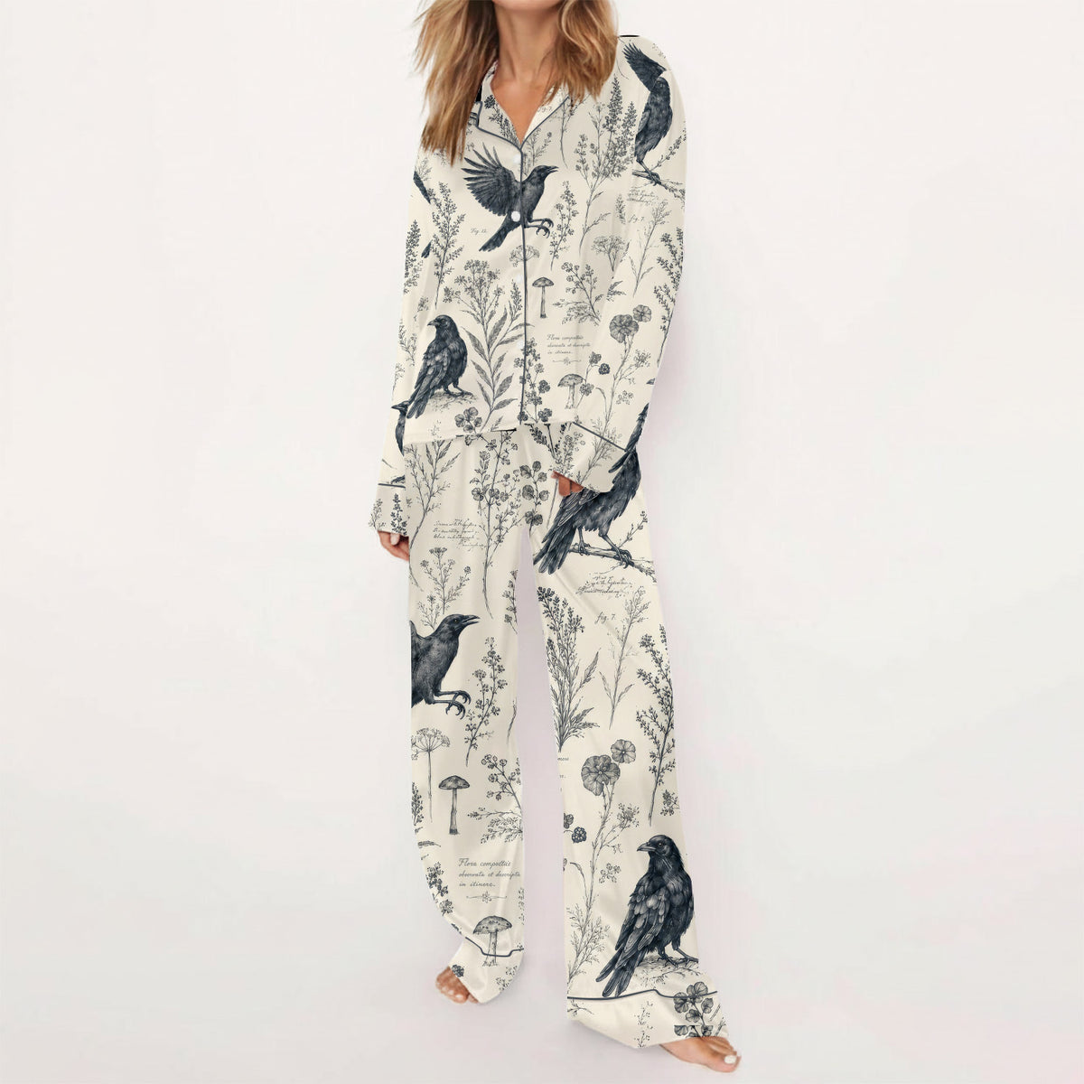 Raven Floral Pajamas