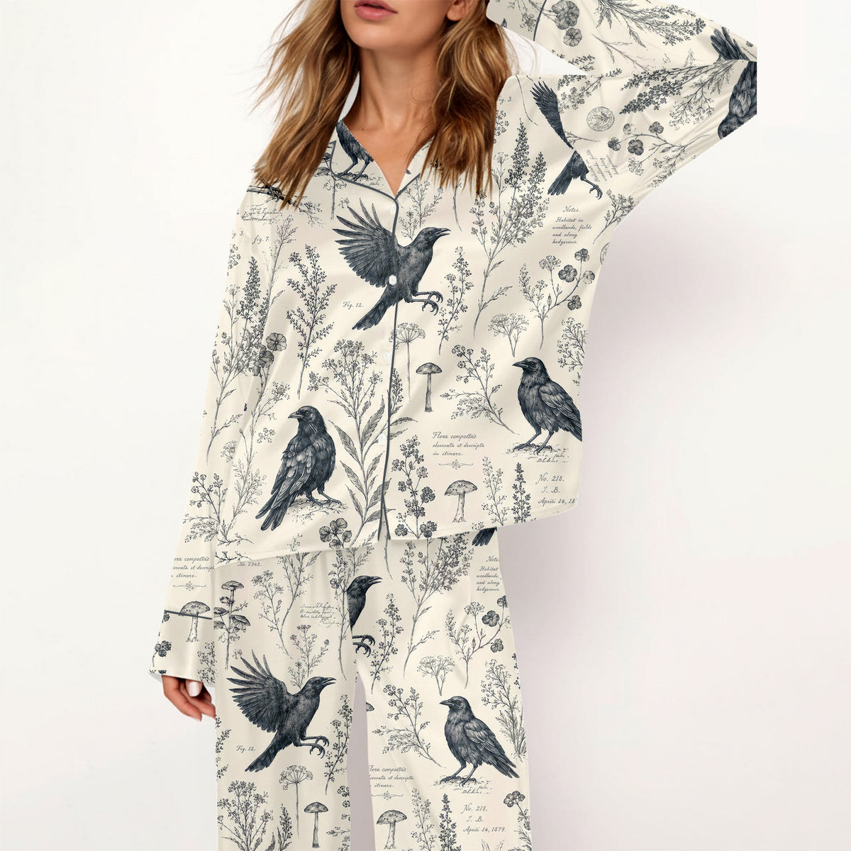 Raven Floral Pajamas