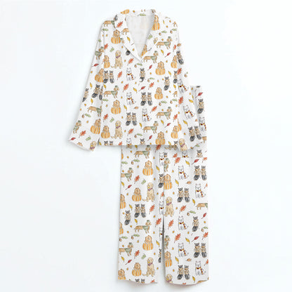 Cozy Fall Pets Pajama Set