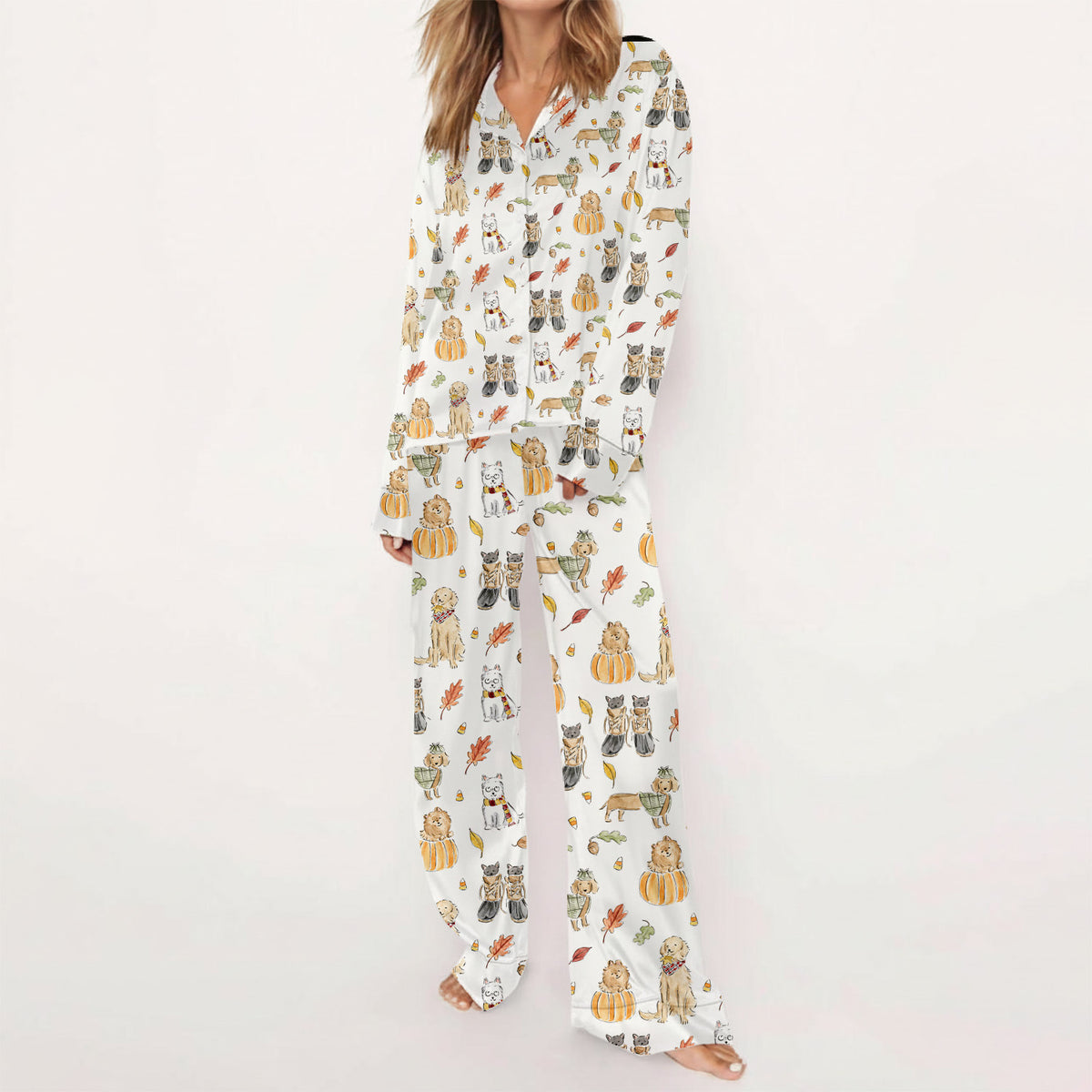 Cozy Fall Pets Pajama Set