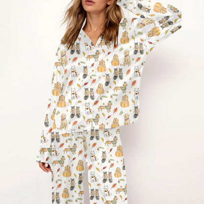 Cozy Fall Pets Pajama Set
