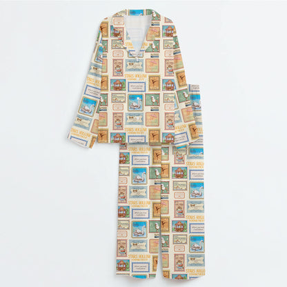 Gilmore Girls Pajamas Set, Women's Pajama Set in Stars Hollow