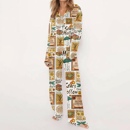 Gilmore Girls Pajamas Set, Women's Pajama Set in Stars Hollow