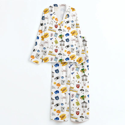 Gilmore Girls Pajamas Set, Women's Pajama Set in Stars Hollow