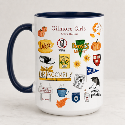 Gilmore Girls Accent Mug, Stars Hollow Ceramic Mug