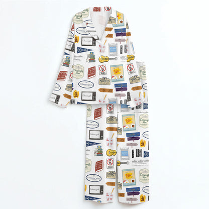 Gilmore Girls Pajamas Set, Women's Pajama Set in Stars Hollow Cozy Merch