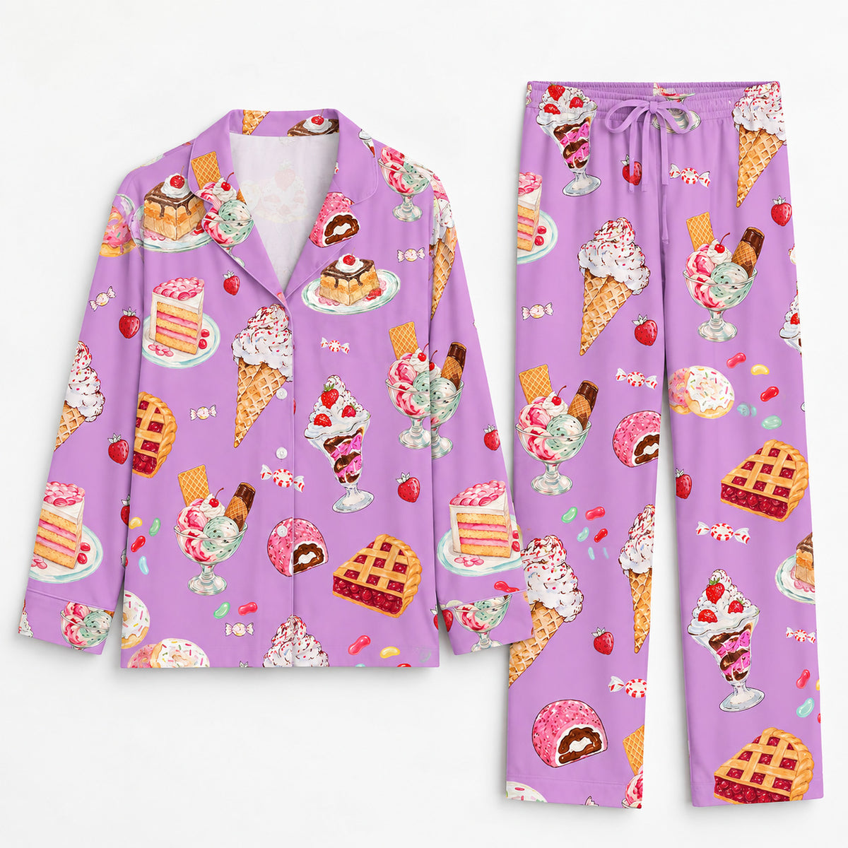 Vintage Let Them Wear Cake Pajamas Set, Rory's Cake Pajamas
