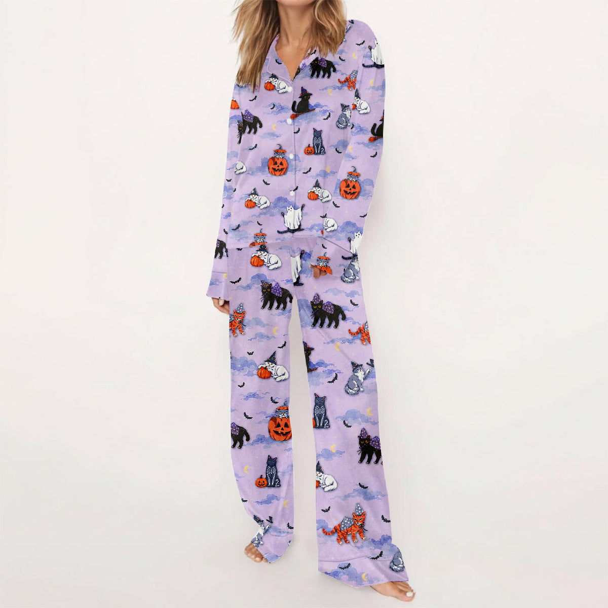Halloween Cat Pajama Set