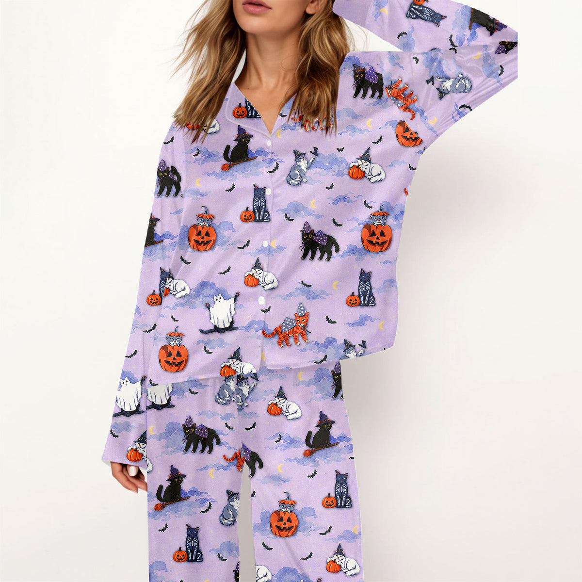 Halloween Cat Pajama Set