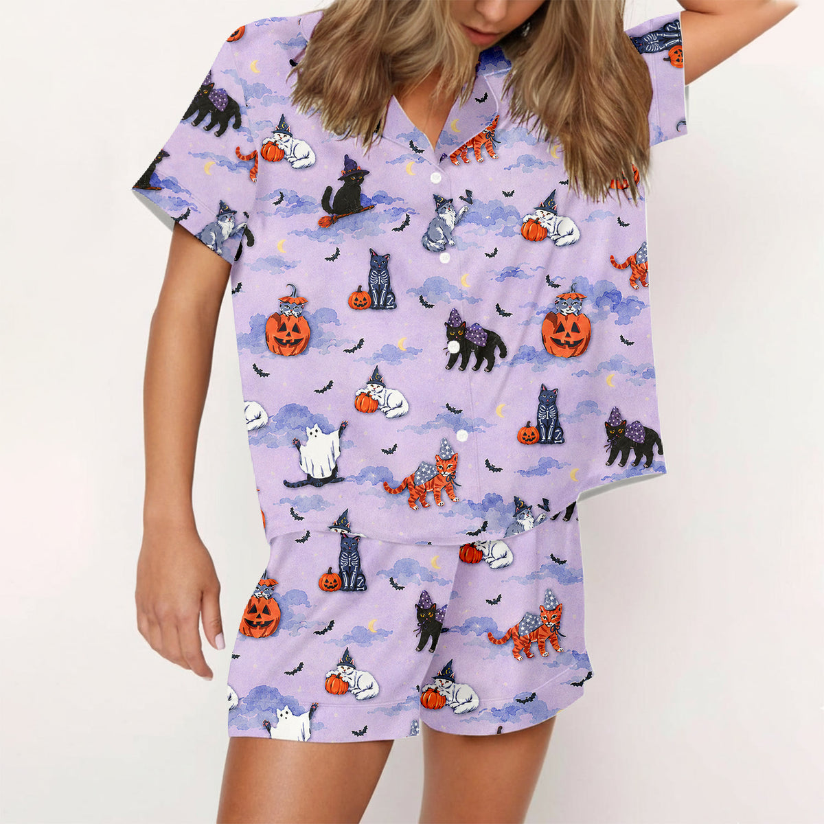 Halloween Cat Pajama Set