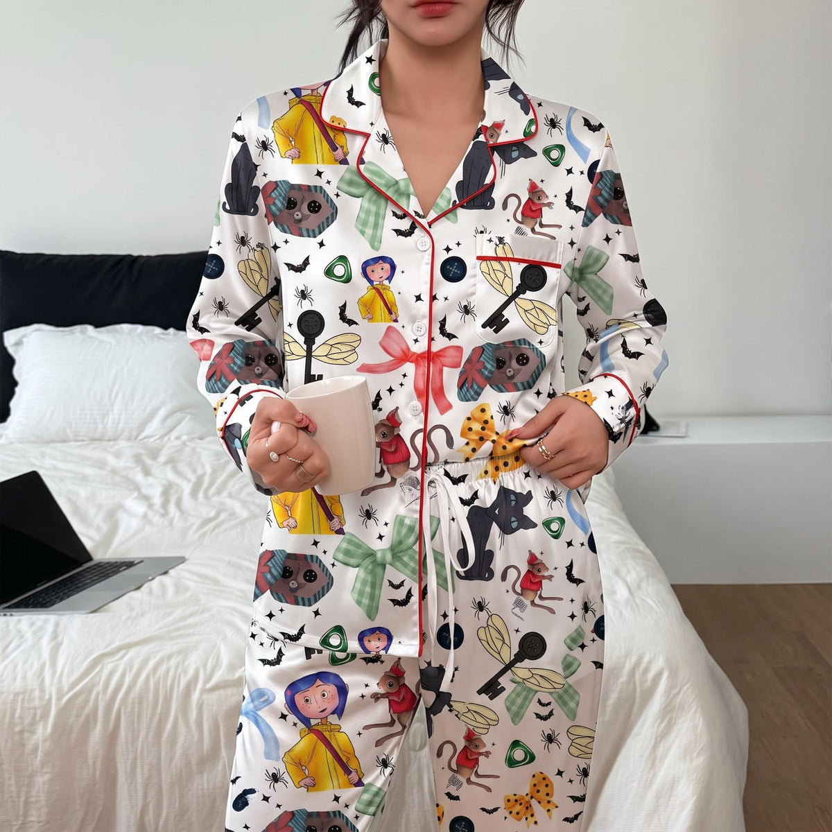 Coraline Blue Night Pajamas Set