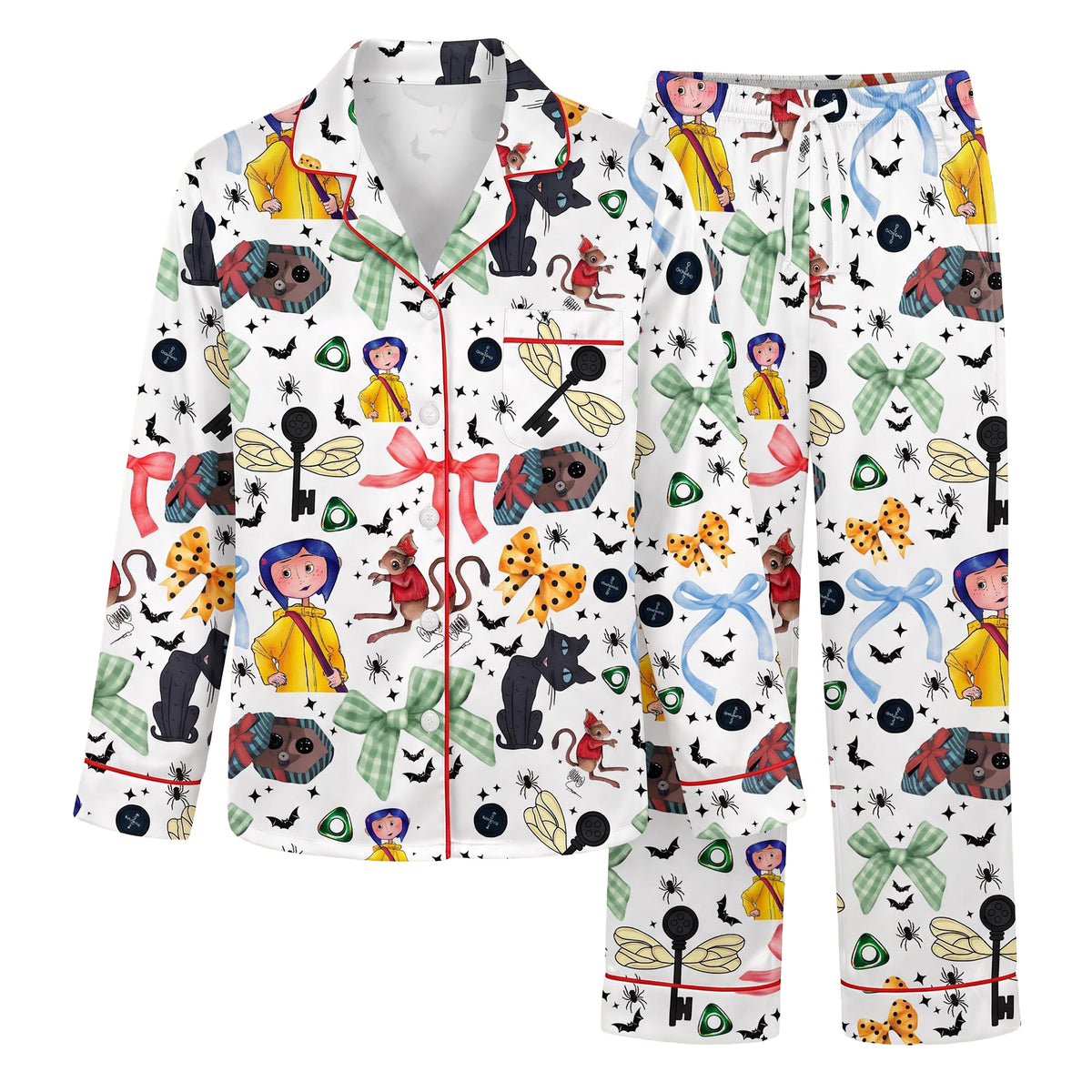 Coraline Blue Night Pajamas Set