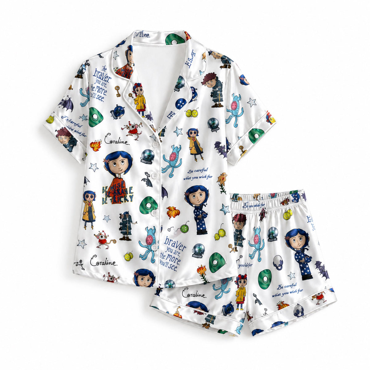 Coraline Blue Night Pajamas Set