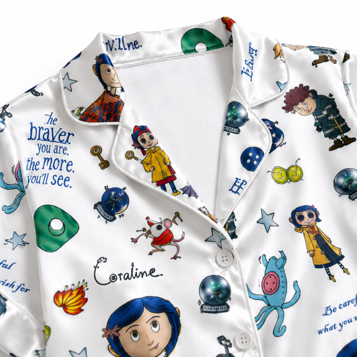 Coraline Blue Night Pajamas Set