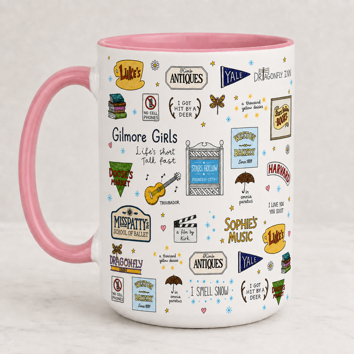 Gilmore Girls Accent Mug, Stars Hollow Ceramic Mug