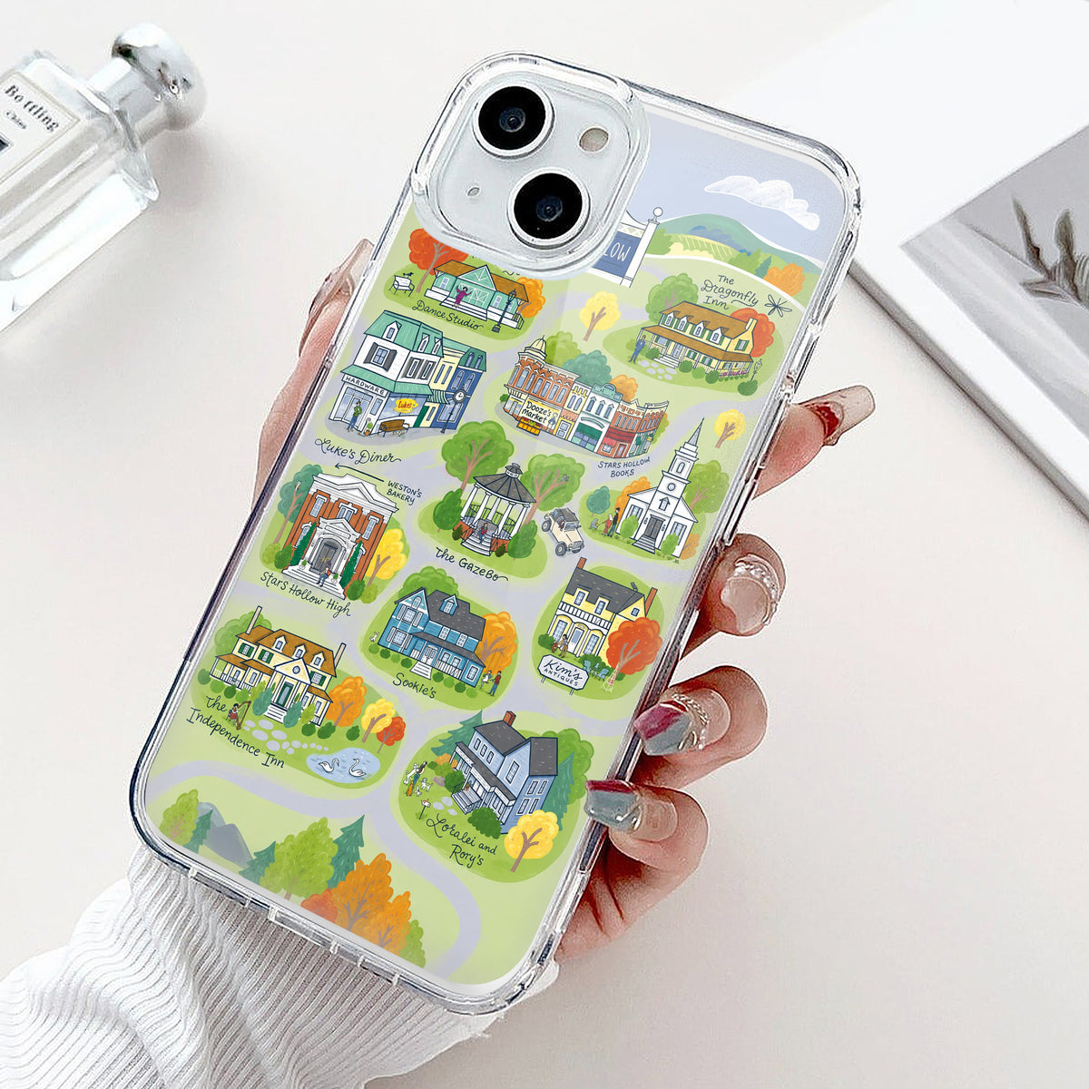 Gilmore Girls Phone Case, Stars Hollow Map MagSafe Phone Case