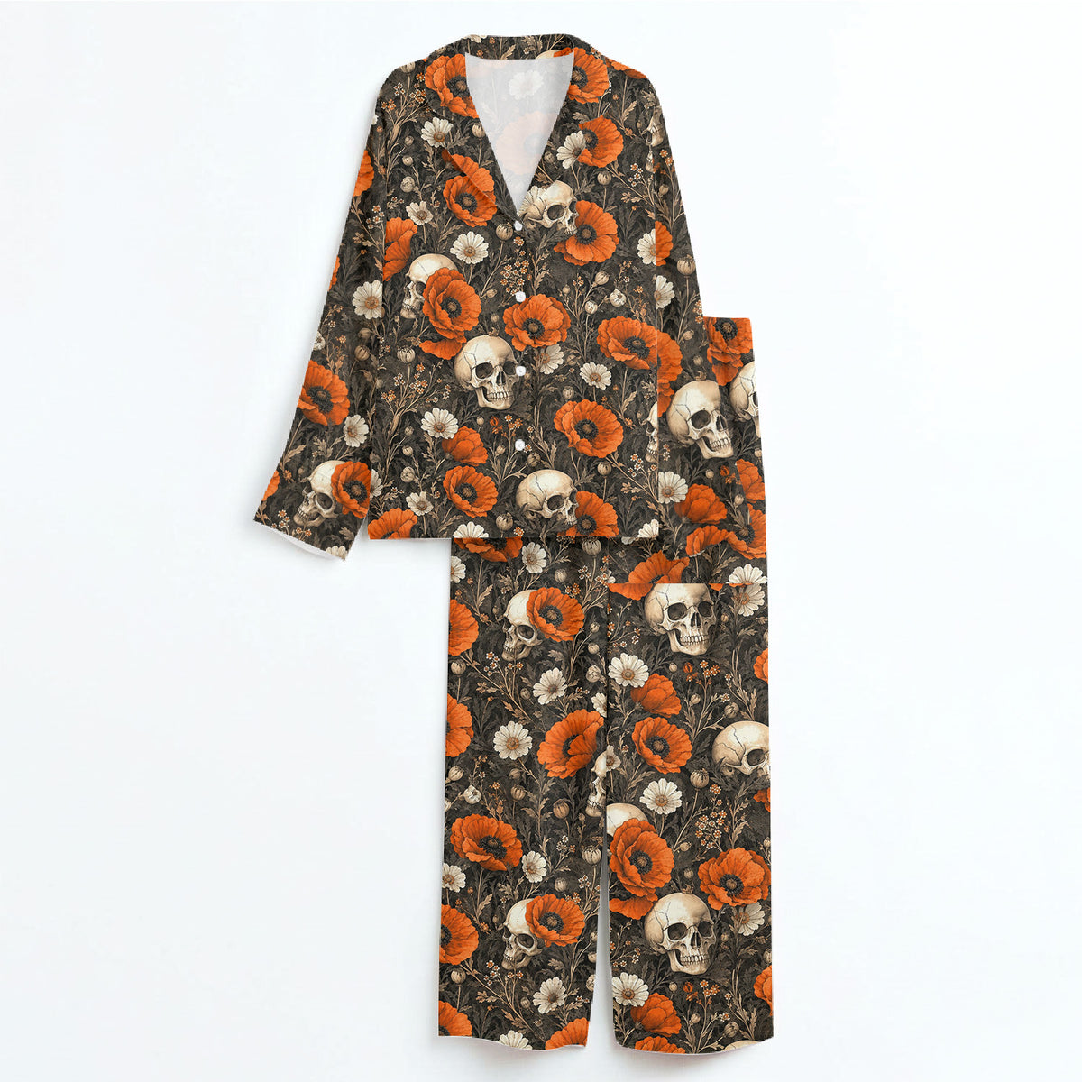 Skull & Poppy Pajama Set
