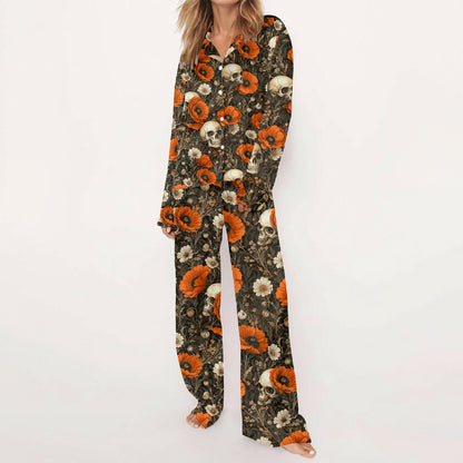 Skull & Poppy Pajama Set
