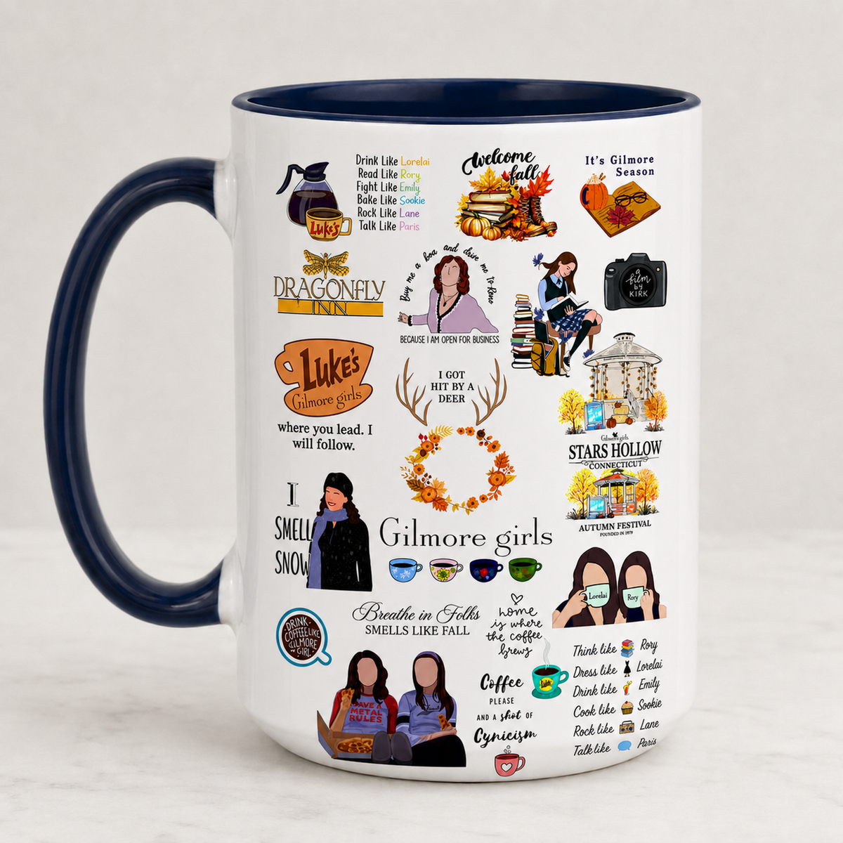 Gilmore Girls Accent Mug, Stars Hollow Ceramic Mug