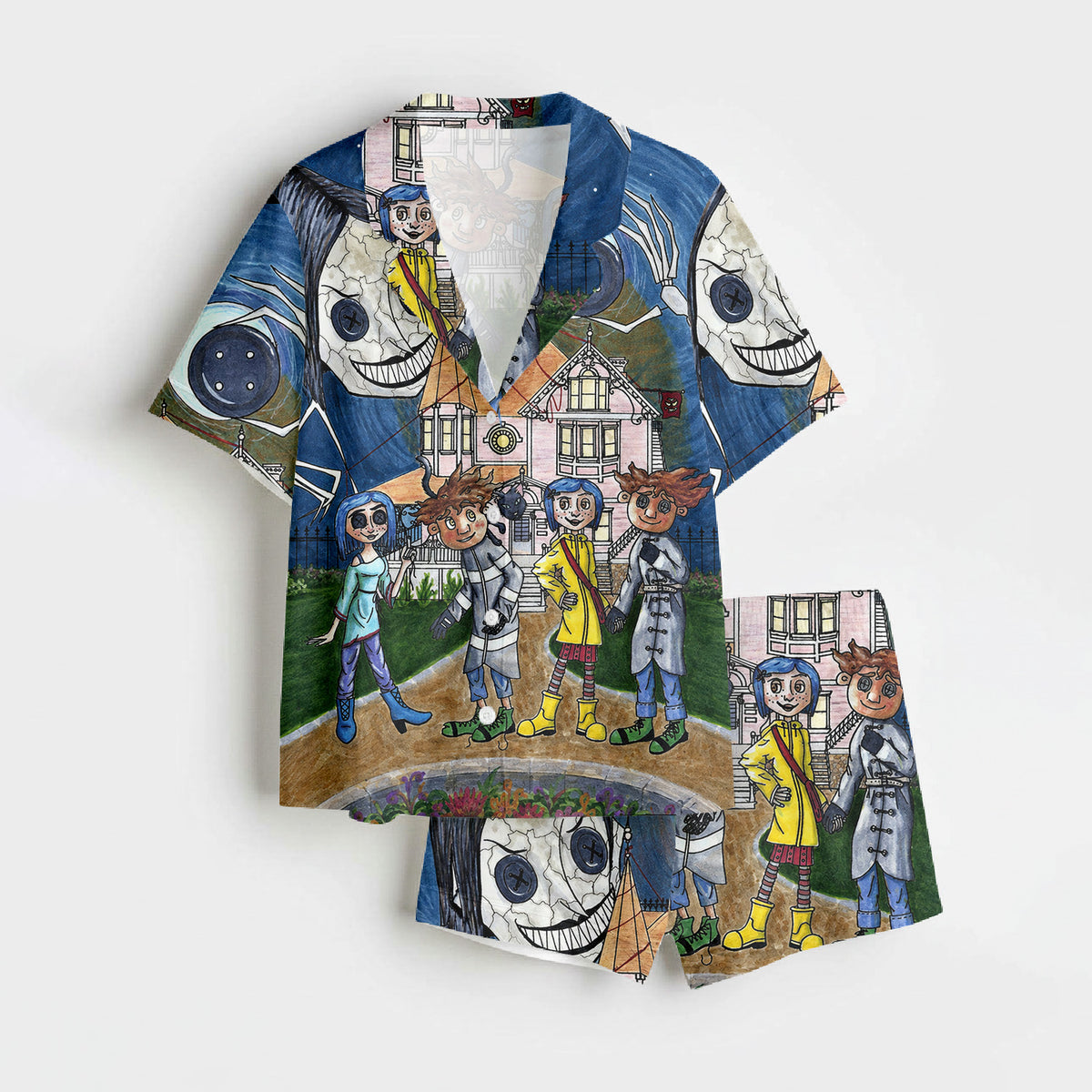 Coraline Blue Night Pajamas Set